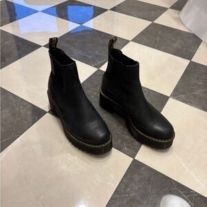 Dr. Martens Black Leather Ankle Boots